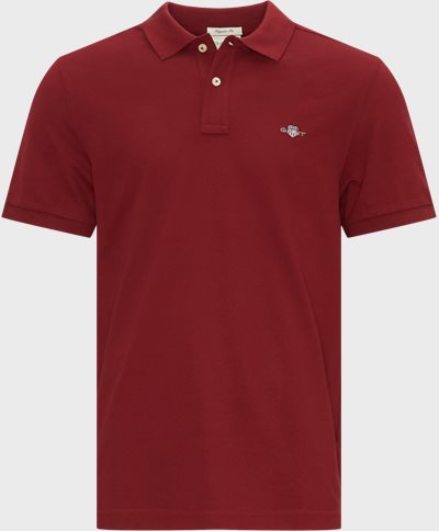 Gant T-shirts SHIELD SS PIQUE POLO 2210 Röd